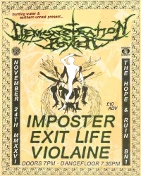 flyer for Demonstration Of Power
